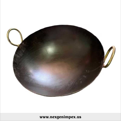 Iron Kadai for Cooking (Black)